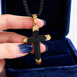 Titanium Steel 18K Gold Cross Necklace | A Christian Emblem of Faith and a Fashion Statement