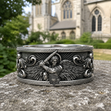 Archangel Michael S925 Sterling Silver Ring – Guardian of Faith & Courage - size and finish detail