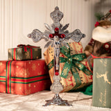 Vintage Cross Tabletop Ornament Decorative Art - BGCOPPER