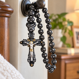 Walk in Faith, Carry His Love – Sacred Crucifix Rosary Necklace, a Timeless Symbol of Jesus’ Protection, Hope & Blessings
