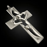 Valentine's Day Exclusive S925K Silver Cross Pendant: A Radiant Token of Love and Faith - BGCOPPER