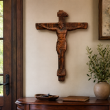 Sacred Art Solid Wood Crucifix - gift presentation