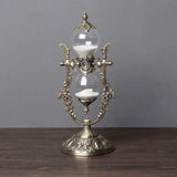 Classical Desktop Rotating Glass Hourglass Ornament - BGCOPPER