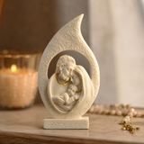 Holy Family Teardrop Resin Tabletop Statue