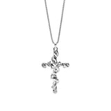 Thorn cross black and white couple necklace - BGCOPPER