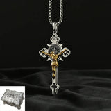 St. Benedict Exorcism Cross Necklace - Bless you and your family - BGCOPPER