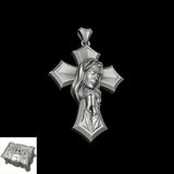 Crucifixion Prayer Necklace Madonna Prayer S925K Silver Necklace - BGCOPPER