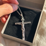 S925K Silver Jesus Crucifix Pendant | A Tangible Reminder of His Love - product view
