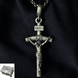 BGCOPPER S925K Silver Crucifix of Jesus Christ: A Timeless Masterpiece of Faith and Art - BGCOPPER
