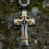 Triple Stainless Steel Cross Necklace