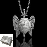 St Michael's Archangel Shield Necklace,The Patron Saint of Paratrooper Police Military Paramedic Fireman - BGCOPPER