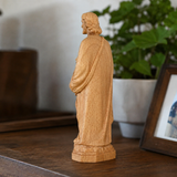Joseph Beechwood Round Carved Tabletop Ornament