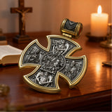 S925 sterling silver double-sided Jesus and Virgin Mary necklace