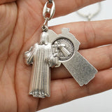 St. Benedict's Exorcism Keychain - Presented in a beautiful St. Benedict's gift box - BGCOPPER
