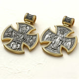 S925 sterling silver double-sided Jesus and Virgin Mary necklace