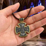 S925 sterling silver double-sided Jesus and Virgin Mary necklace