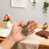 S925 sterling silver double-sided Jesus and Virgin Mary necklace