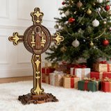 Dual Divine Cross: Christ’s Redemption & St. Benedict’s Protection