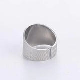 Amaxer Metatron’s Cube Ring for Men Stainless Steel Vintage Sacred Geometry Spiritual Protection Amulet Ring Statement Band for Men Women - BGCOPPER