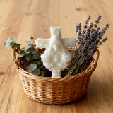 Sacred Light Christmas Candle - Christ King & Holy Mary Edition | Natural Soy Wax Christian Candles for Advent Worship & Prayer