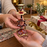 Vintage Burgundy Star of David Candle Holder – Faith & Heritage Home Decor