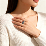 S925K Silver Archangel Michael Ring | Sacred Protection and Baroque Rococo Style Engravings