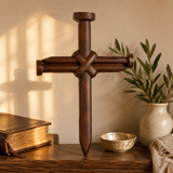Nail Cross Wooden Wall Art: A Christian Symbol of Sacrifice & Redemption
