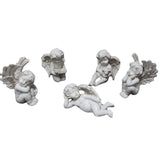 5 angel garden resin ornaments decorative garden decorative stone miniature angel fairy garden angel courtyard with monumental statue - BGCOPPER