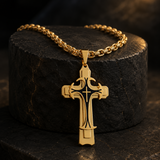 Triple Stainless Steel Cross Necklace