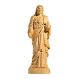 Sacred Heart of Jesus Statue Ornament, Christian Gift, Boxwood Hand Carving, Blessing of Jesus, Prayer Gift - BGCOPPER