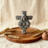 Sacred Light Christmas Candle - Christ King & Holy Mary Edition | Natural Soy Wax Christian Candles for Advent Worship & Prayer