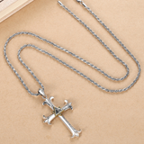 Divine Gaze" Copper Cross Necklace: Let Faith Rest on Your Collarbone