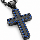 Modern Cross Pendant Necklace – Titanium Steel Christian Necklace for Men