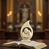 Holy Family Teardrop Resin Tabletop Statue