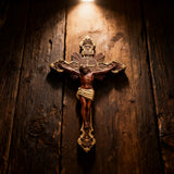 St. Benedict Exorcism Cross wood carved - Bless you and your family