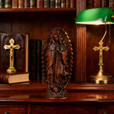 Our Lady of Guadalupe Round Wooden Tabletop Ornament