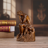 Boxwood "Crown of Thorns" Jesus Meditation Sculpture - Hand-carved Spiritual Art | A Concrete Reminder o - design detail