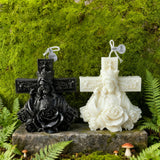 Sacred Light Christmas Candle - Christ King & Holy Mary Edition | Natural Soy Wax Christian Candles for Advent Worship & Prayer