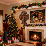 Hand-Carved Beechwood “Hand of Redemption” Crucifix | The Passion and Divine Grace of Christ