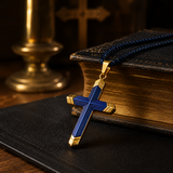 Titanium Steel 18K Gold Cross Necklace | A Christian Emblem of Faith and a Fashion Statement