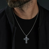 New titanium steel/S925K silver Archangel St. Michael necklace - BGCOPPER