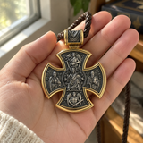 S925 sterling silver double-sided Jesus and Virgin Mary necklace