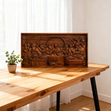 Last Supper Religious Carving Icons Personalized Gifts Wood Carving Religious Wood Wall Art