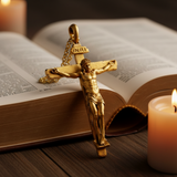 S925K Sandblasted Silver Jesus Crucifix Pendant