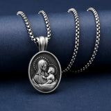 Blessed Virgin Mary Madonna and Infant Jesus Necklace - BGCOPPER