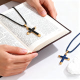 Titanium Steel 18K Gold Cross Necklace | A Christian Emblem of Faith and a Fashion Statement