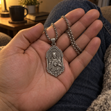S925 Sterling Silver Sacred Heart of Jesus Pendant Necklace – Catholic Christian Faith Jewelry