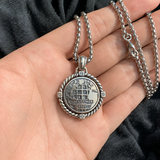 S925 Sterling Silver Rotating Compass Pendant Necklace