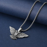 Pure Tin Double Headed Eagle Necklace - BGCOPPER