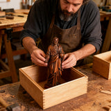 The Sacred Heart of Jesus — Hand-Carved Beechwood Statue | A Symbol of Divine Love, Mercy & Eternal Hope